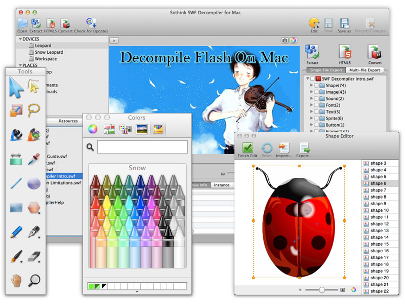 Sothink SWF Decompiler for Mac