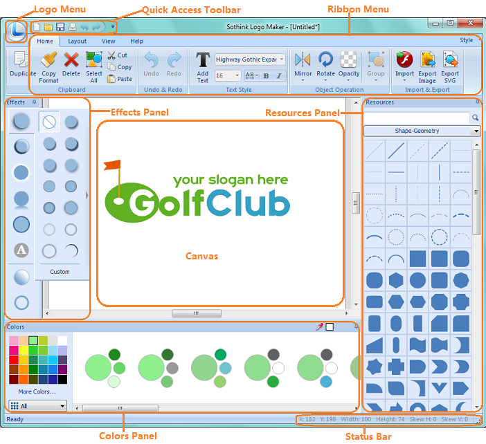 Logo Maker - Interface