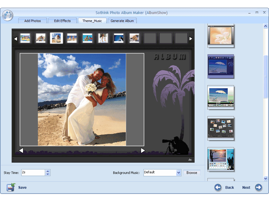 Screenshot of Free Photo Album Maker