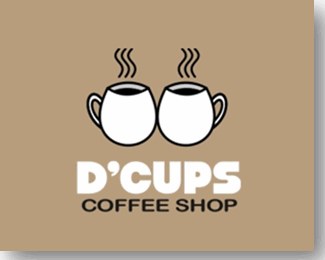 Creative Coffee Shop Names on 20 Cup Shaped Coffee   Cafe Logos   Enlighten Your Creative Minds