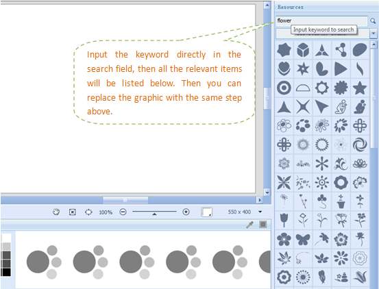 replace graphic-input keyword