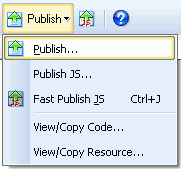 Publish DHTML Menu