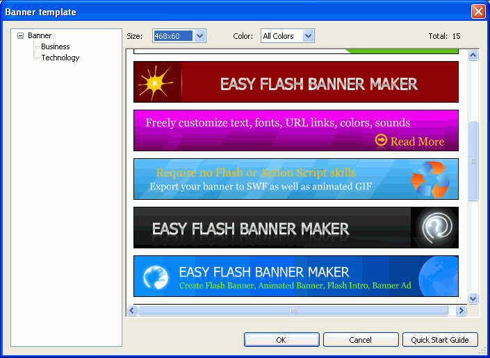 Flash banner