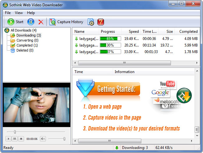 flash video downloader default folder