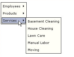 Website Menu - Database Driven Menu 