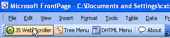 JavaScript Web Scroller - Integration with Dreamweaver