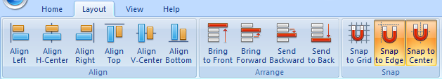 Ribbon menu-Layout