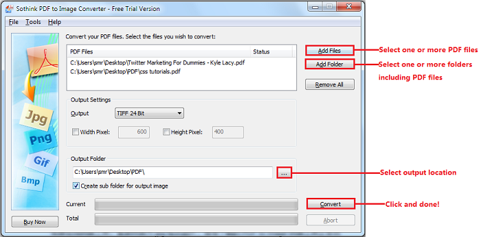 Sothink PDF to Image Converter software