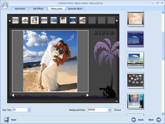 Photo Album Maker Interface