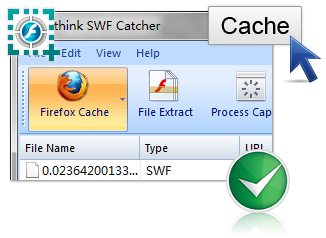 Grab Flash SWF from cache