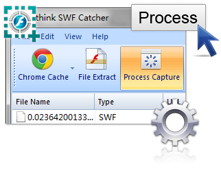Grab Flash SWF from process