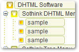 HTML Menu Tree