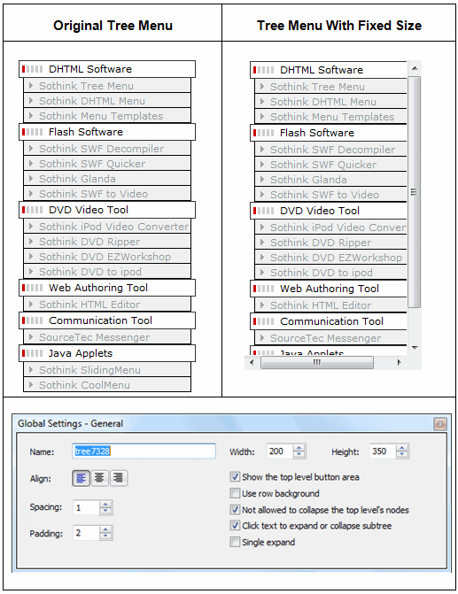 Tree Menu - Customize Style