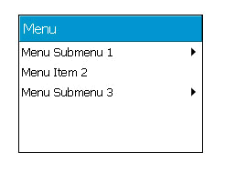 Web Menu Samples