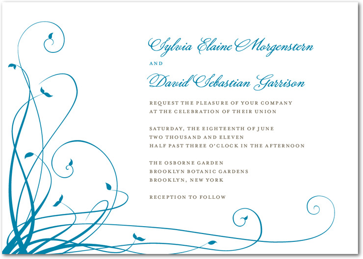 wedding invitaion - single page