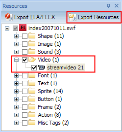 Extract FLV from SWF