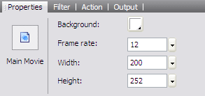 SWF Maker - Set Movie Properties