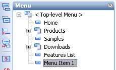 drop down menu sample - Add menu