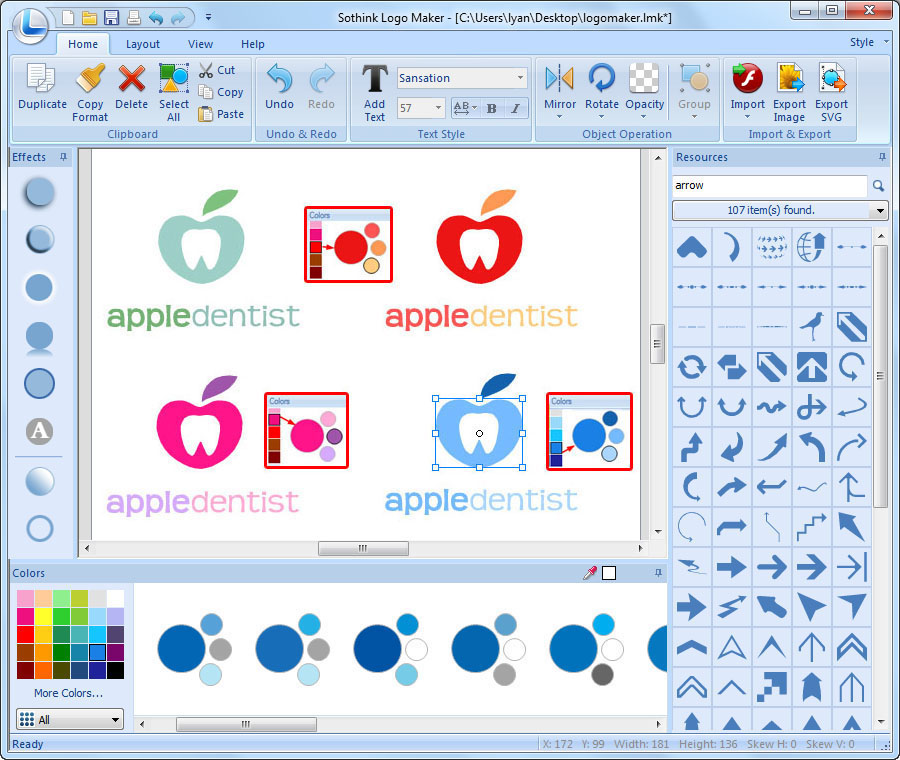 Amazing Features Of Sothink Logo Maker Color Scheme Special