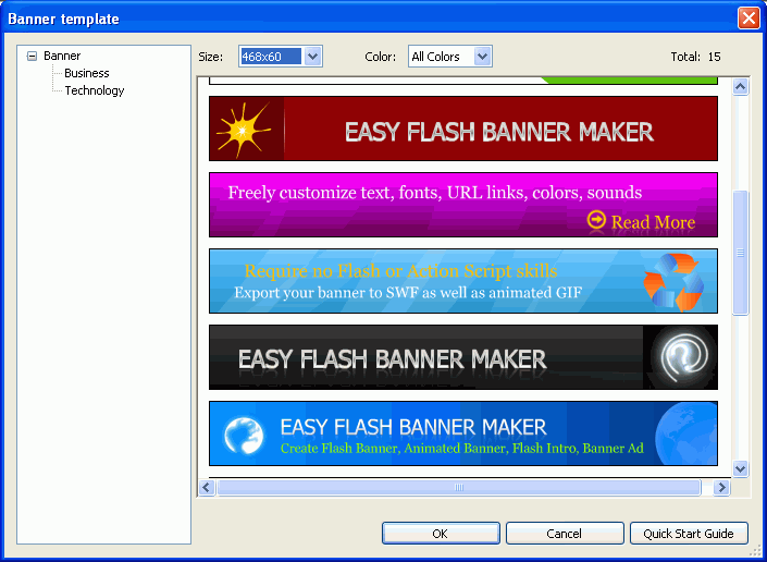 Macromedia Flash Banner Templates Free Download